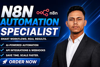 do n8n automation, ai workflows, and ai agents as your n8n automation specialist