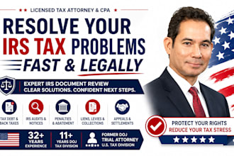 help you settle irs tax problems fast and legally