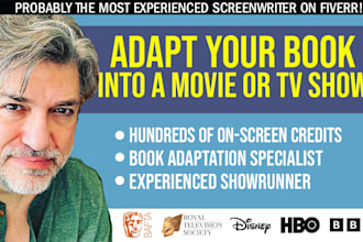 adapt your book or novel into a movie or tv show script