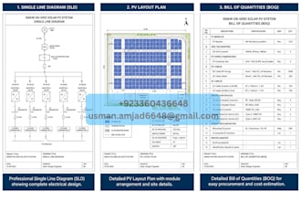 design solar pv systems, feasibility reports and boqs