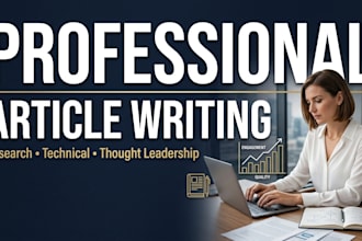 write professional, research, technical and thought leadership articles