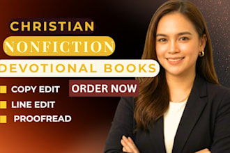 edit and proofread your christian devotional book for clarity, and readable