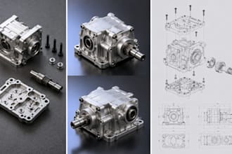 do cnc cad design, pcb enclosure, machine part modelling solidworks 3d printing
