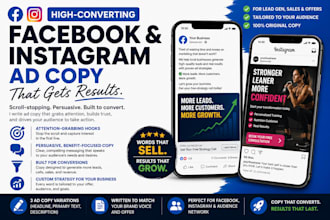 write high converting facebook and instagram ad copy