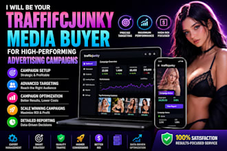 be your traffic junky media buyer for high performing advertising campaign