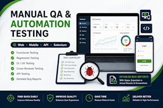 do manual QA and automation testing for your website or app