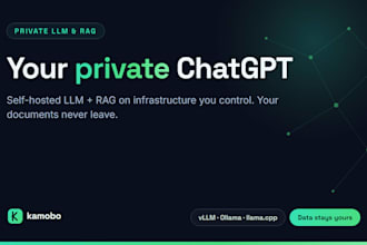 build a private gpt with self hosted llm and rag on your own server
