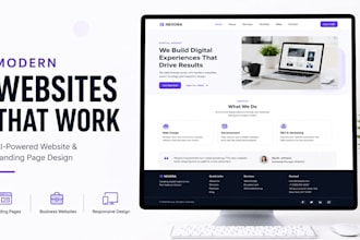 build a modern website or landing page