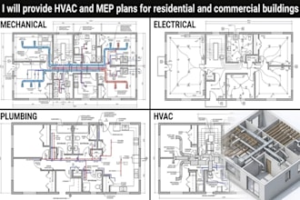 provide hvac and mep plans for residential and commercial buildings