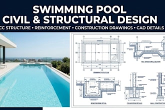 do complete swimming pool civil and structural design