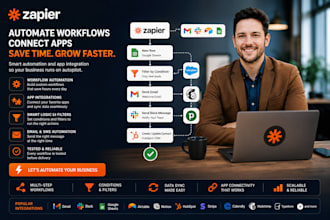 setup zapier automation, workflow and app integration