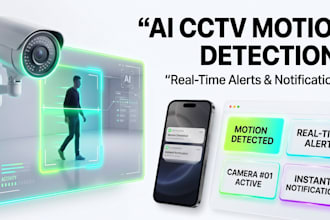 develop cctv camera motion detection with real time alerts and notifications