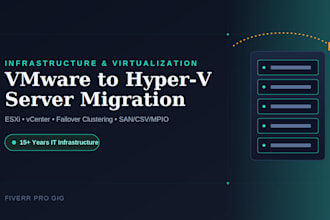 migrate vmware to hyperv or set up your server virtualization