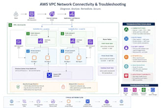 troubleshoot AWS vpc, ec2, alb and rds issues