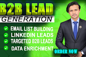 do email, linkedin and b2b lead generation