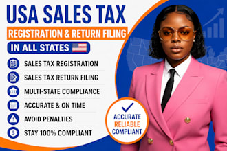 file USA sales tax registration and sales tax return filing in all states