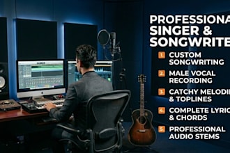 pro male pop folk rock blues vocalist singer songwriter rnb edm hiphop