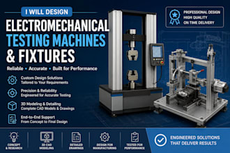 design electromechanical testing machines and fixtures