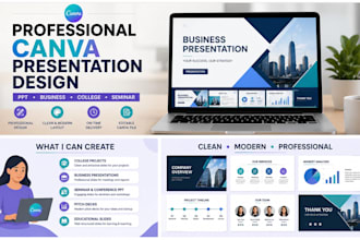 design a professional canva power point presentation