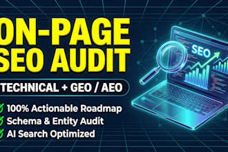 do a comprehensive onpage seo audit and technical geo report