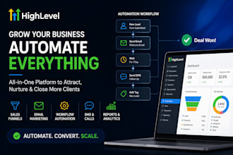 gohighlevel landing page gohighlevel sales funnel gohighlevel website automation