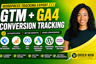 setup google tag manager ga4 and conversion tracking on wordpress