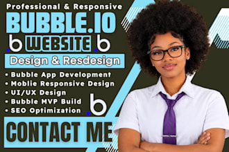 build bubble io website, design bubble mvp, bubble app developer