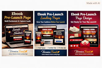 design a beautiful author ebook website