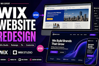 wix website redesign, wix studio, redesign wix website design wix edit wix site