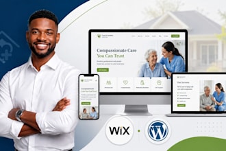 design or redesign senior care website, medical, healthcare, homecare website