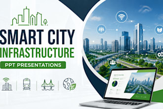 smart city infrastructure PPT, urban planning, government proposal powerpoint