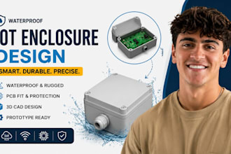 waterproof iot enclosure, smart device housing, pcb electronics casing