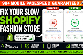 optimize shopify store speed for fashion brands
