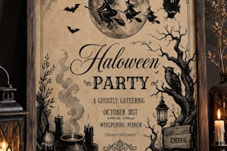 christmas invitation halloween invitation holiday party invitation card