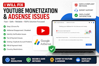 fix youtube monetization and adsense issues in step 2
