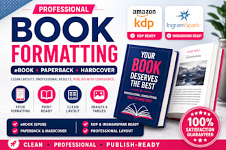 format ebook, paper back, KDP, ingram spark