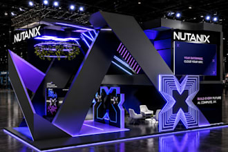 create trade show booth exhibition stand and 3d booth design