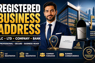 provide a registered business address for llc, ltd, bank and company registratio