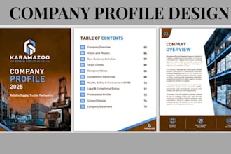 design real estate corporate company brochure for property development