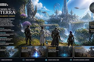 create an unreal engine 5 multiplayer game with online features