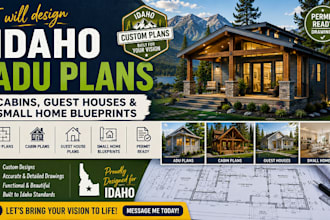 design idaho adu plans cabins guest houses and small home blueprints