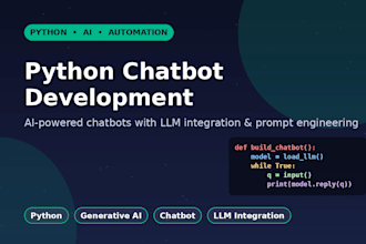 build an ai chatbot using python and llm integration
