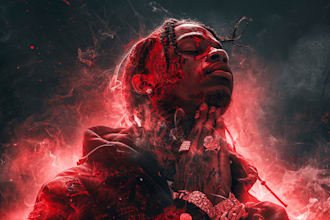 design custom rap album cover art for hip hop, trap, drill and underground