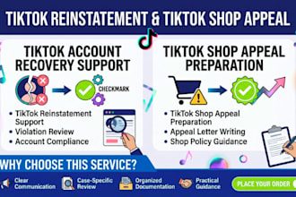 help reinstate your tiktok shop account tiktoks suspension account