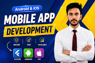 do mobile app development, android app, ios app development as flutter developer