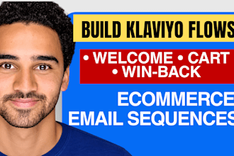 write klaviyo email flows and ecommerce email sequence