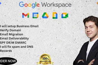 google workspace setup gsuite,verify domain email deliverability, business gmail