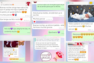 seré tu asistente virtual atención al cliente, pedidos y agenda