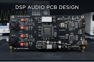 design dsp audio pcb with adc dac and balanced io and pcb layout