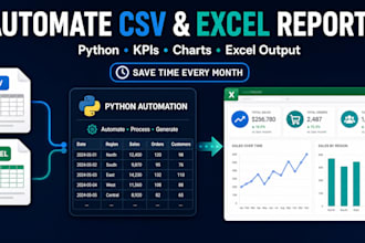 automate recurring excel and CSV reports with python